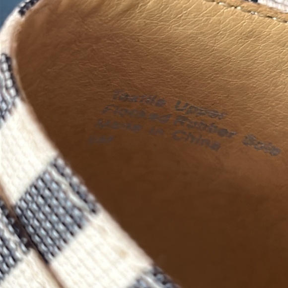 SPLENDID Navy/cream slides/mules/clogs, leather and canvas Size 6 - Picture 9 of 10